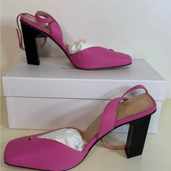 NIB Tiannia Barnes HOPE ANKLE STRAP HIGH HEELS IN PINK